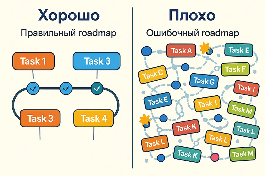 Ошибки при использовании roadmap